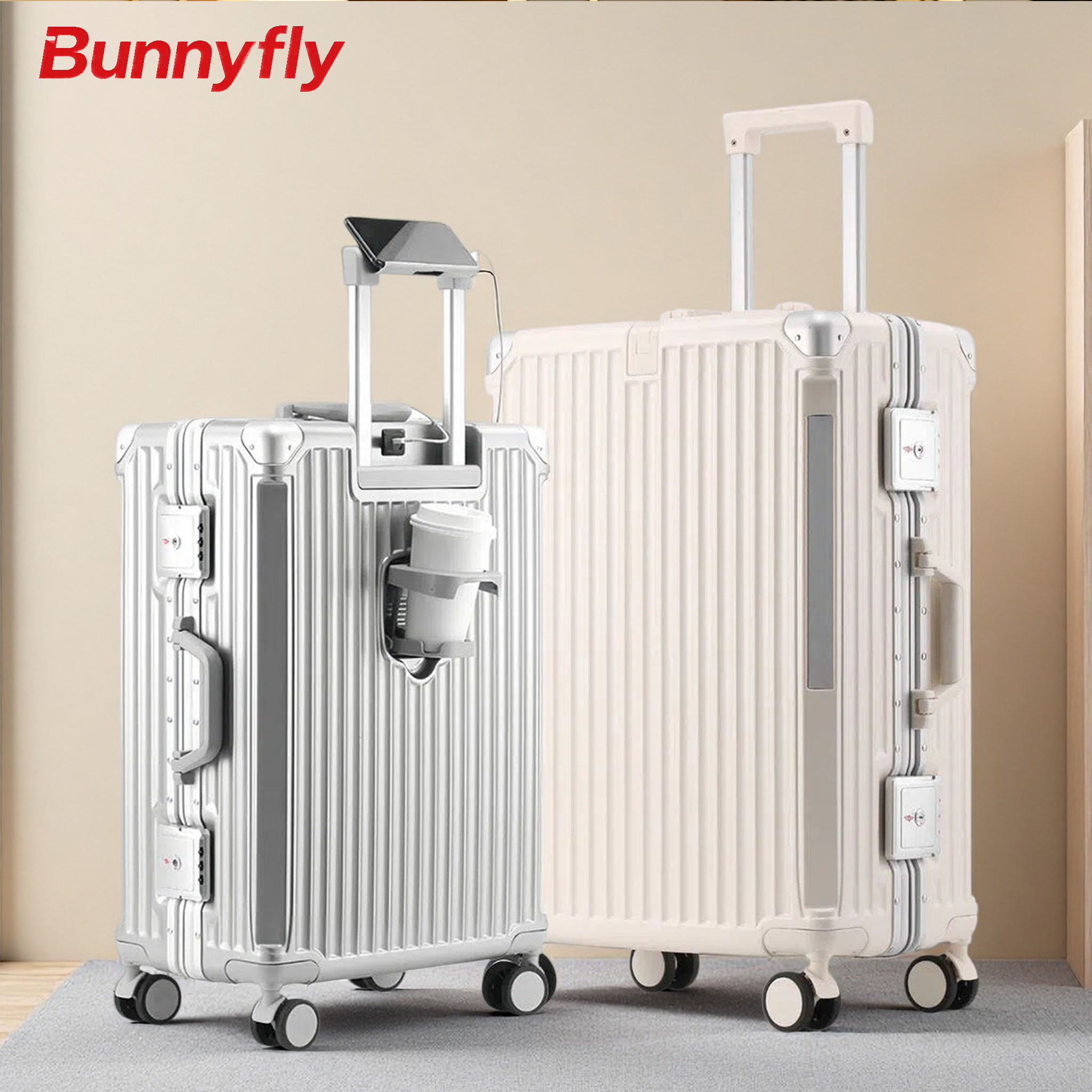 BunnyFly 20 24 26 Carry-On Lug - Aluminum Frame Carry On Luggage 评论和价格