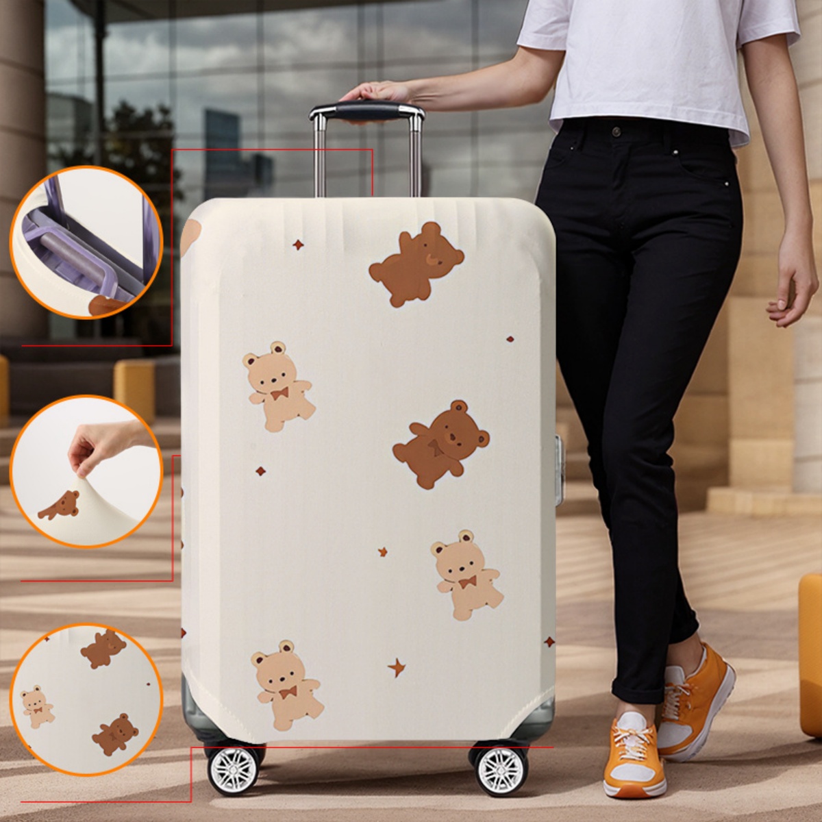 Luggage Cover Protector Elasti - Waterproof Suitcase Cover Protector 评论和价格