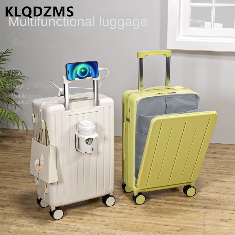 KLQDZMS High Quality Suitcase  - Front Opening Laptop Luggage 24 Inch 评论和价格