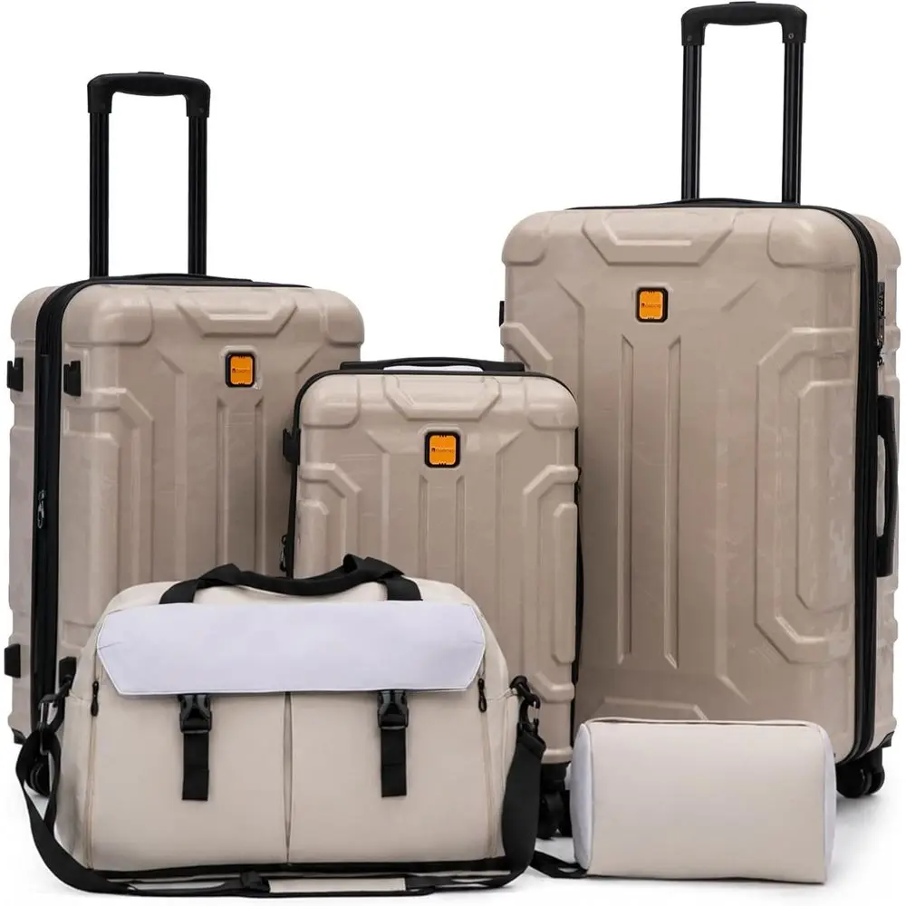 5 Piece Hardshell Luggage Set, - Expandable Hard Shell Luggage Set 评论和价格