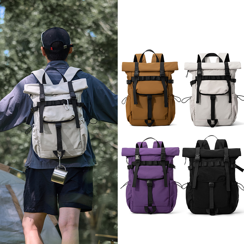 New Men's Roll Mouth Expandabl - Foldable Rolling Luggage Bag 评论和价格