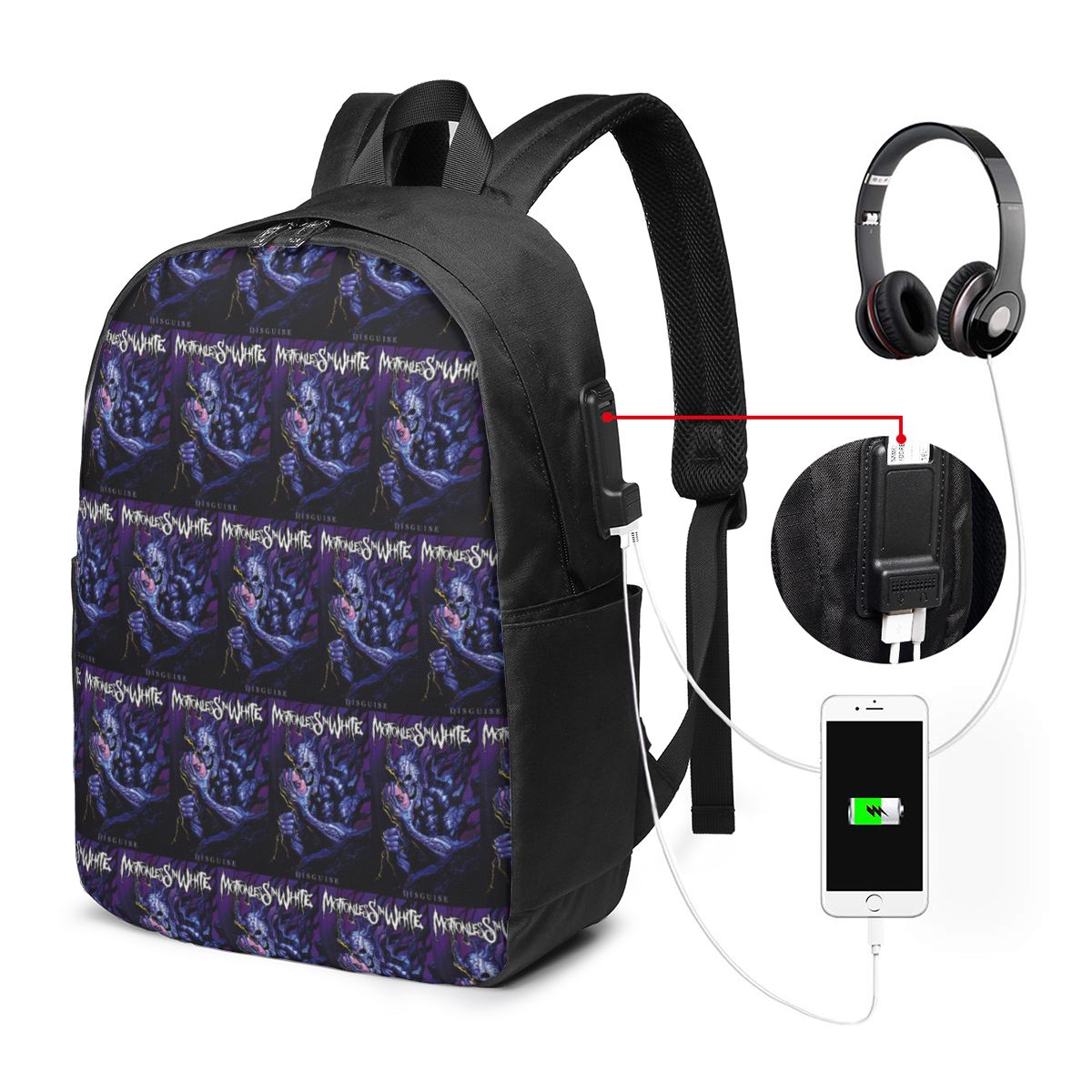 Motionless In White Backpack T - Travel Bags 评论和价格