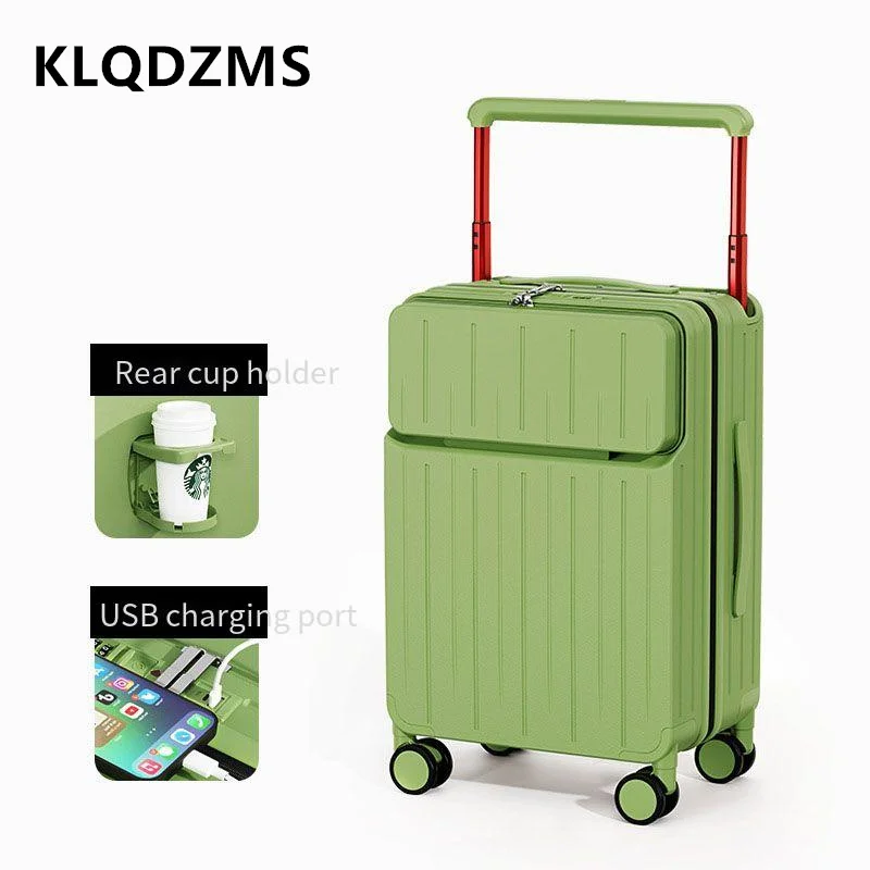 KLQDZMS Front Opening Suitcase - Front Opening Laptop Luggage 24 Inch 评论和价格