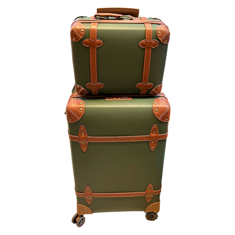 Vintage PU Leather Suitcase fo - Retro Vintage Trunk Suitcase 评论和价格