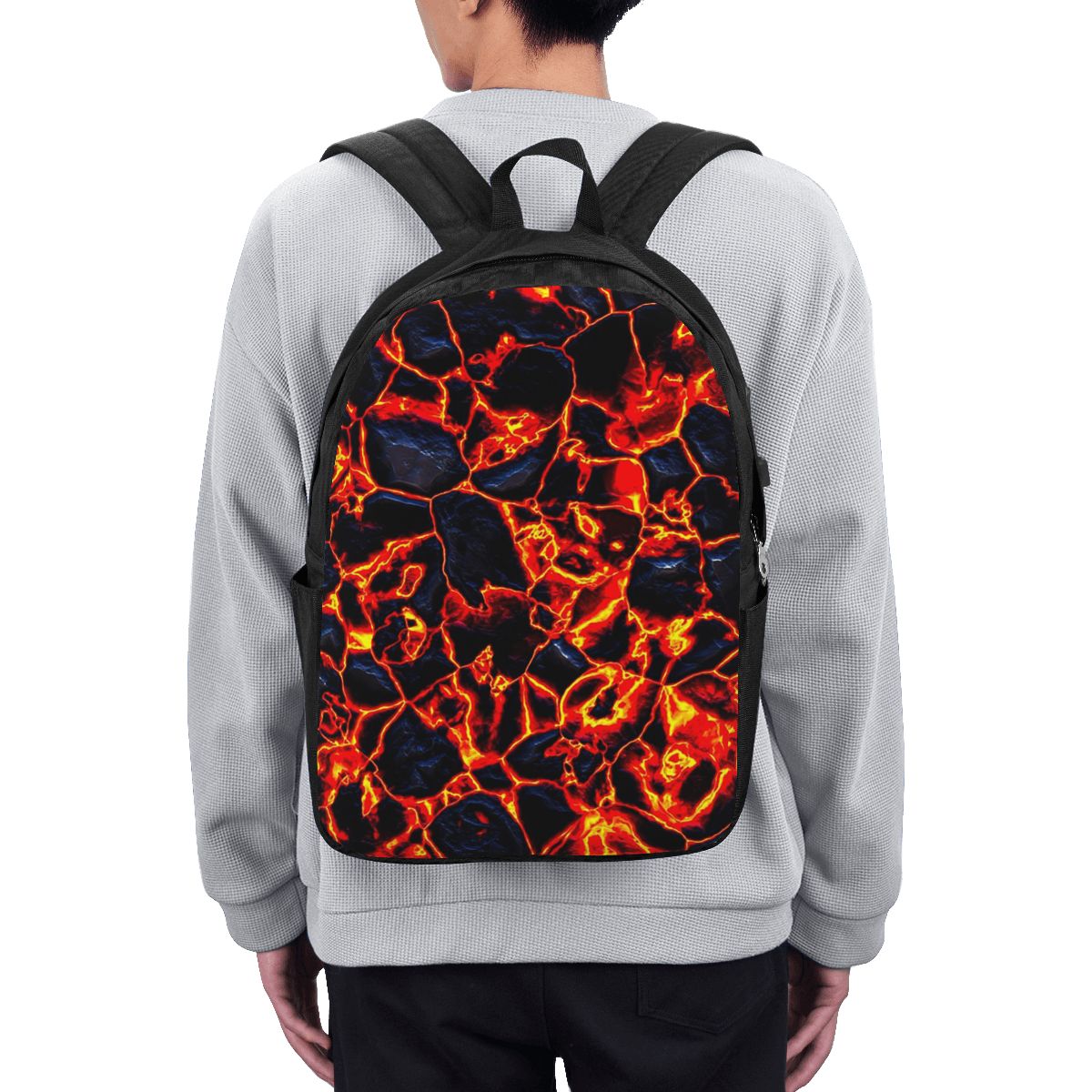 Magma Volcano Lava Fire Backpa - Travel Bags 评论和价格