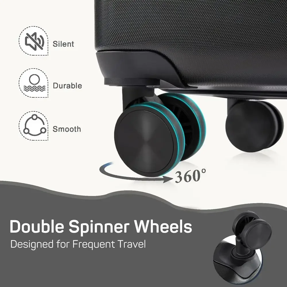 3-Piece Hard Shell Spinner Lug - Expandable Hard Shell Luggage Set 评论和价格