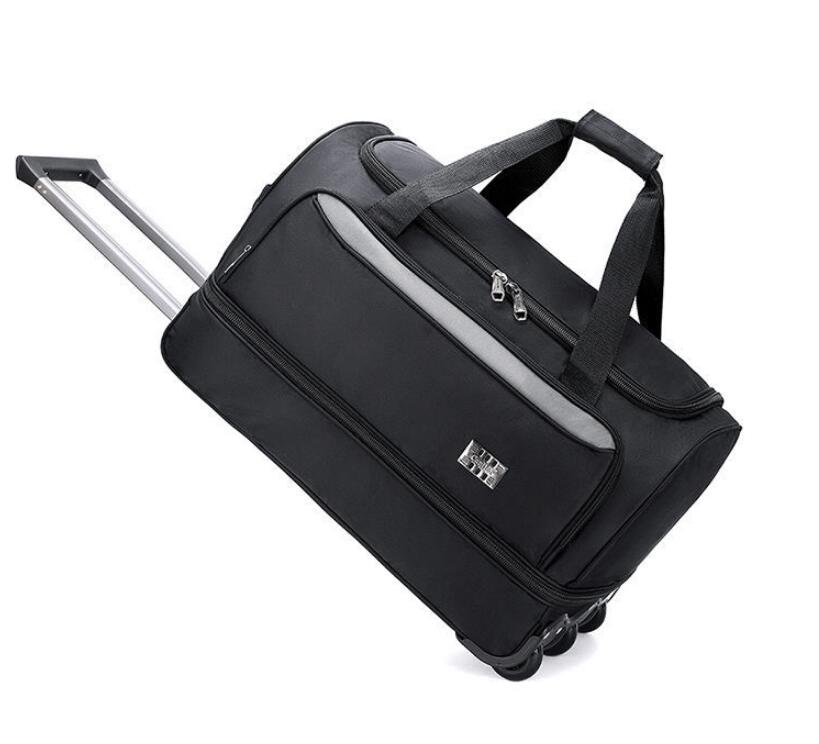 22 inch Men carry on hand Lugg - Foldable Rolling Luggage Bag 评论和价格
