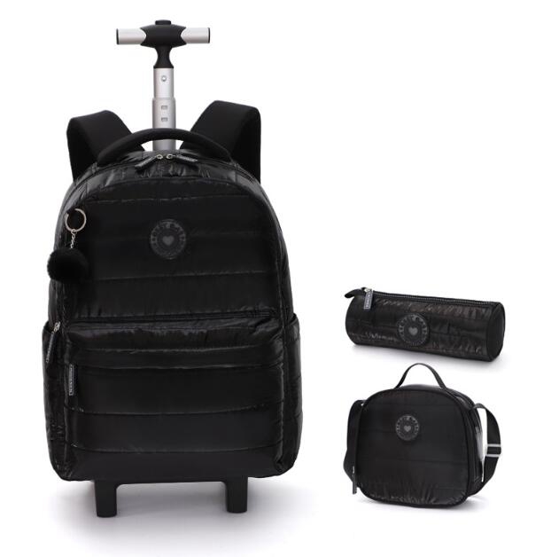18 inch School Wheeled backpac - Foldable Rolling Luggage Bag 评论和价格