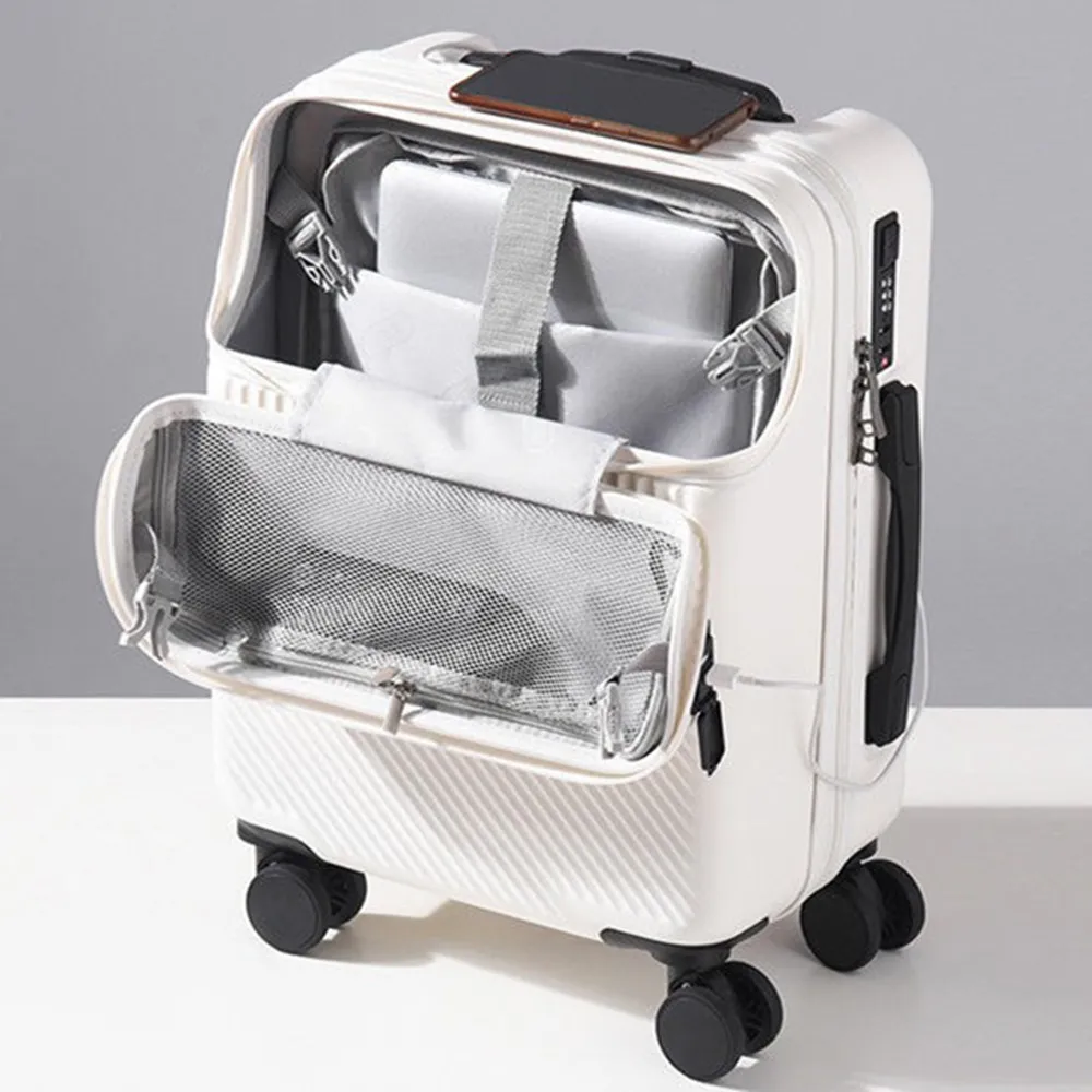 Front Open Lid Trolley Case PC - Front Opening Laptop Luggage 24 Inch 评论和价格