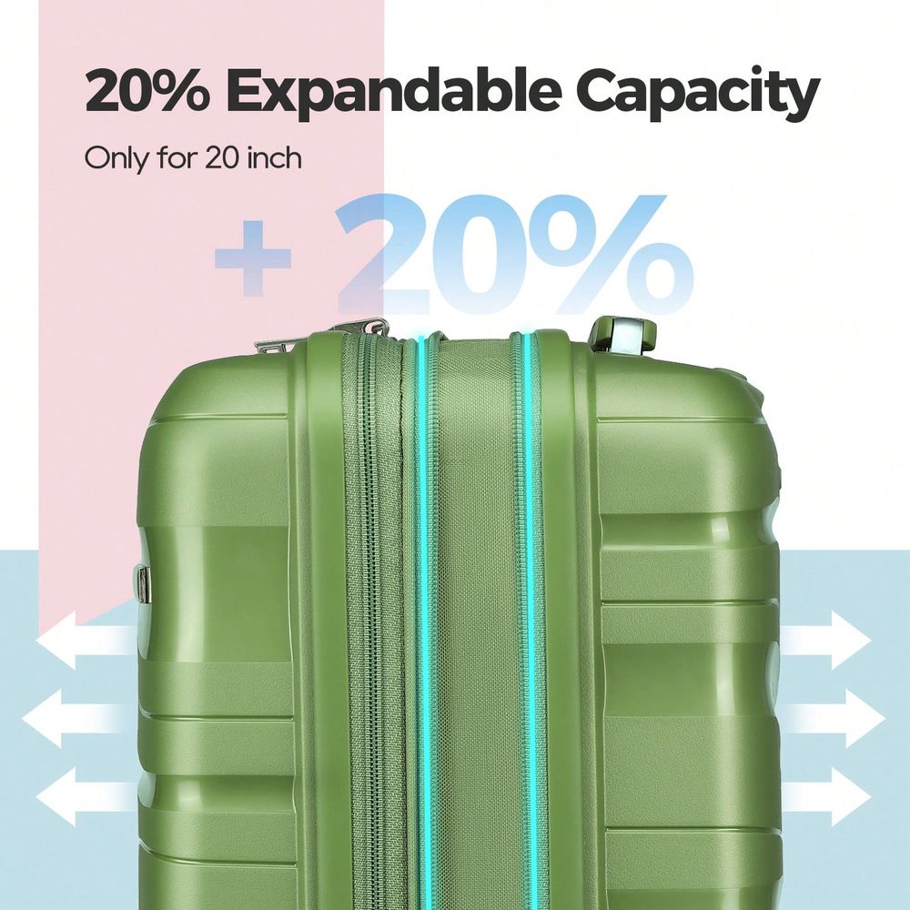 3Piece Hardshell Luggage Set,  - Expandable Hard Shell Luggage Set 评论和价格