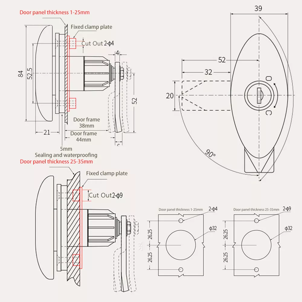Caravan T-Handle Lock With 2 K - Luggage 评论和价格
