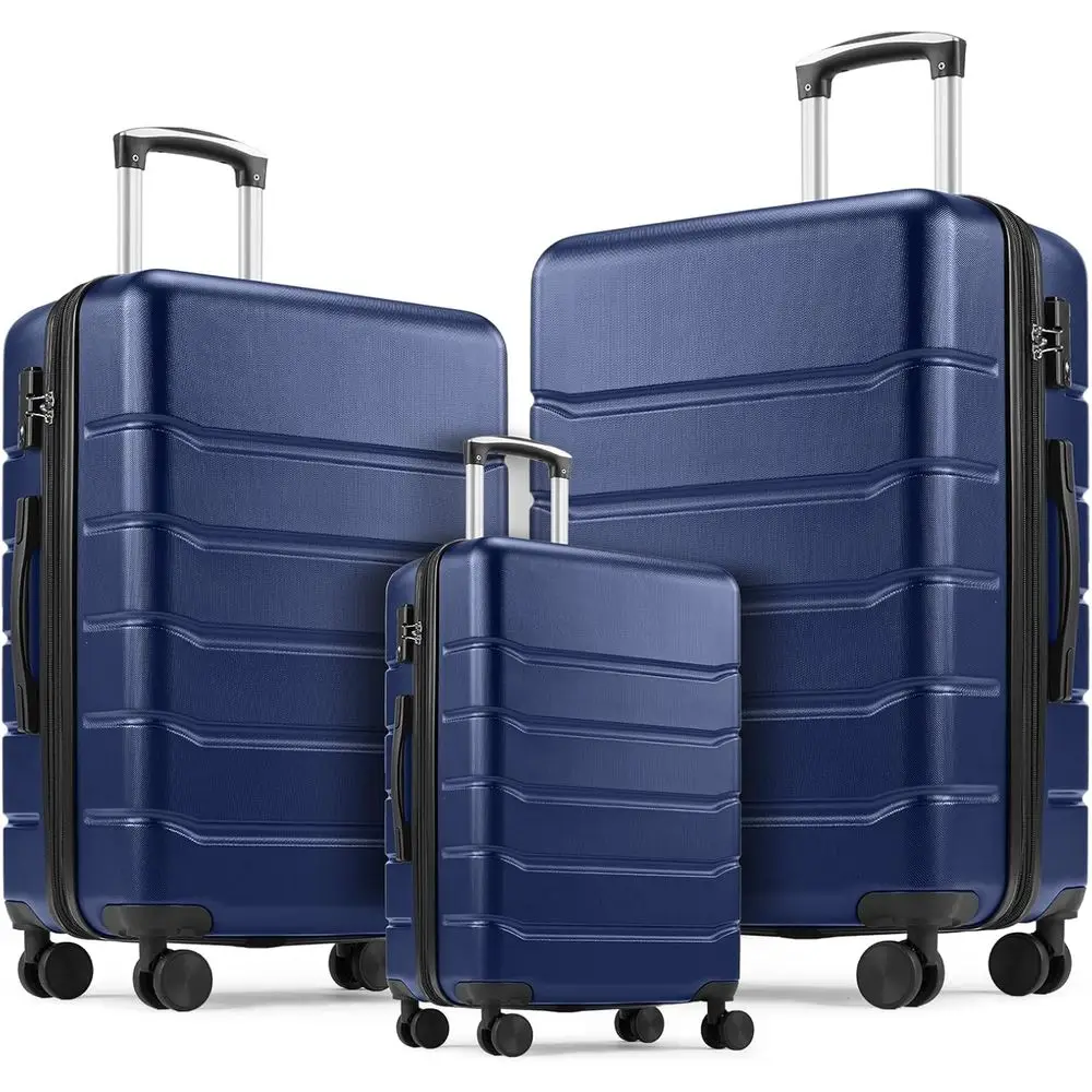 3-Piece Hardshell Expandable L - Expandable Hard Shell Luggage Set 评论和价格