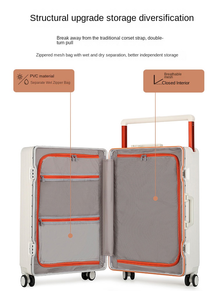 New Wide Handle Suitcase on Wh - Spinner Wheel Rolling Suitcase 20 Inch 评论和价格