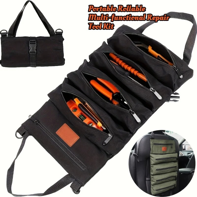 1pc Multi-Purpose Canvas Roll  - Foldable Rolling Luggage Bag 评论和价格