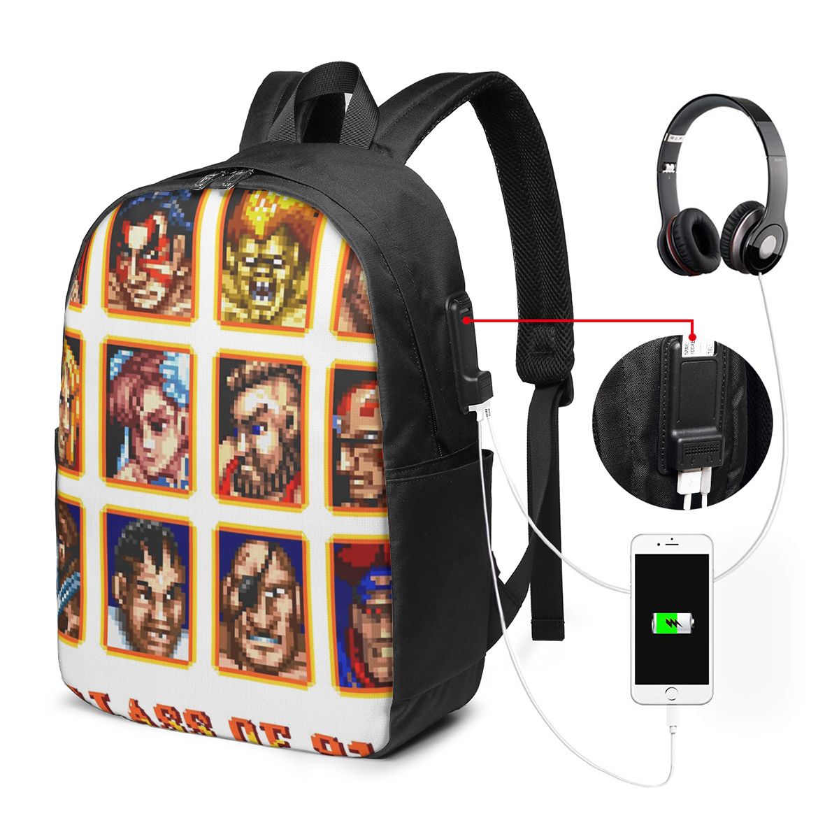 Defeated Portraits Super Stree - Travel Bags 评论和价格