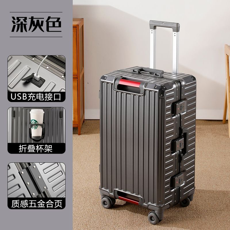 Large Size Travel Suitcase Alu - Aluminum Frame Carry On Luggage 评论和价格