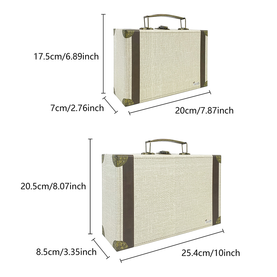 2pcs Vintage Suitcase Style St - Retro Vintage Trunk Suitcase 评论和价格
