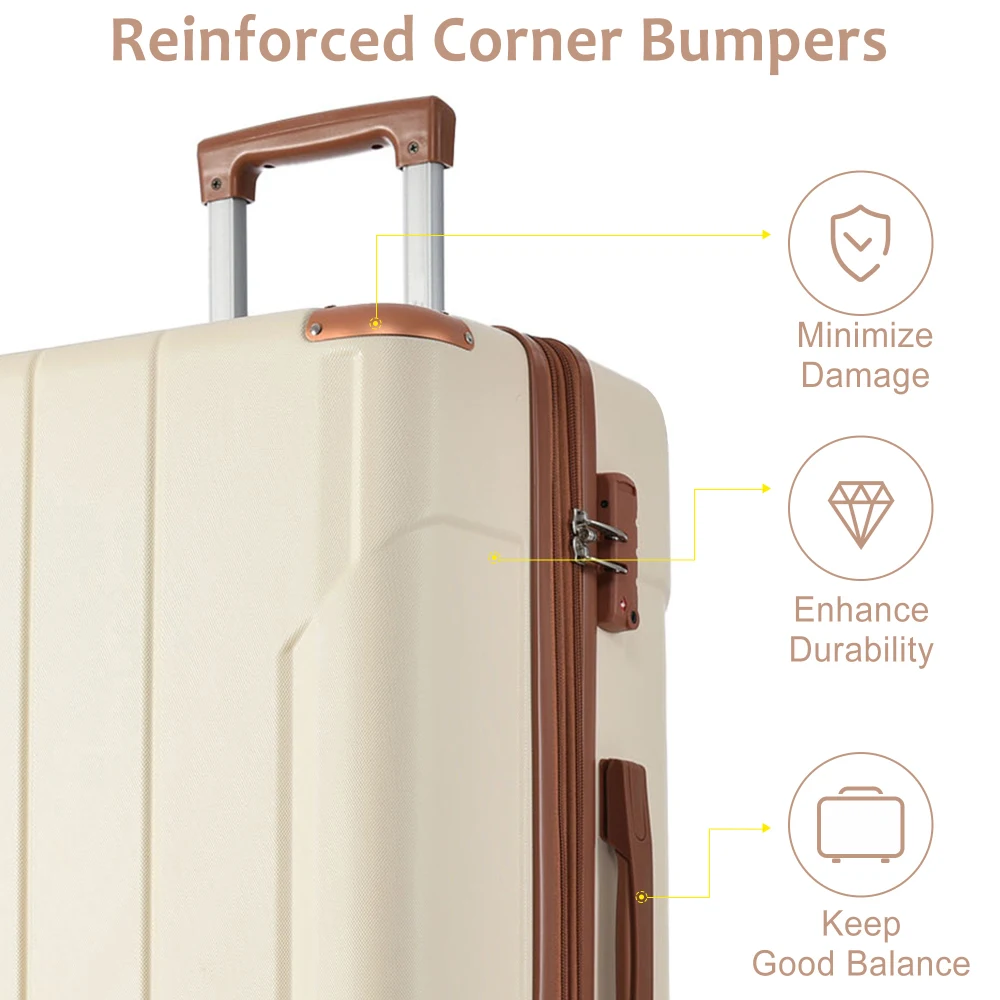Hardshell ABS Luggage Sets 2 P - Expandable Hard Shell Luggage Set 评论和价格
