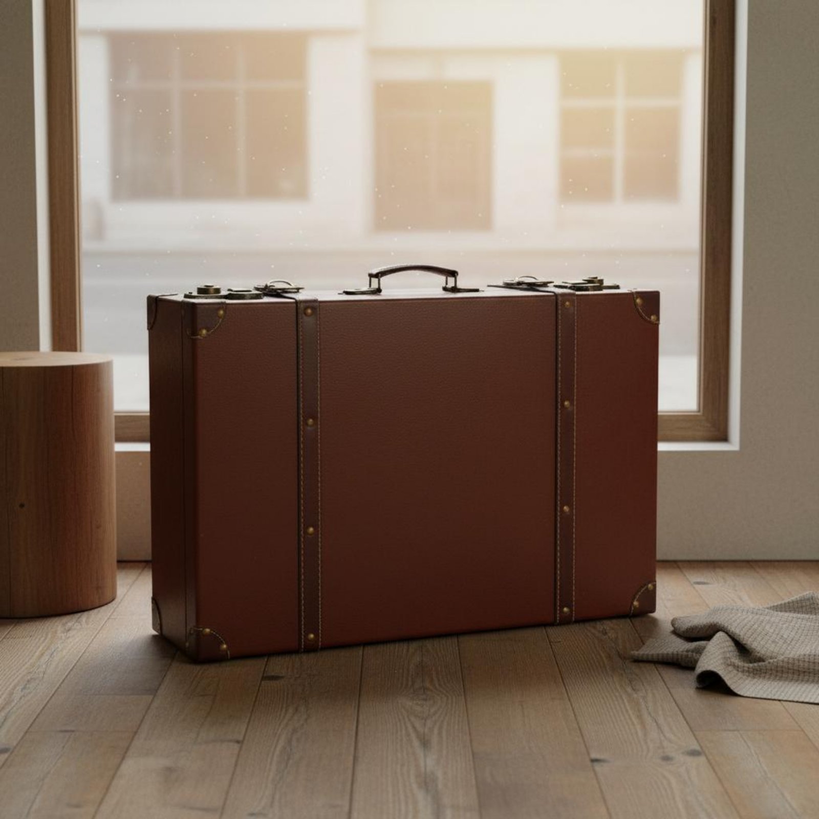 3 Pieces Vintage Suitcase Set  - Retro Vintage Trunk Suitcase 评论和价格