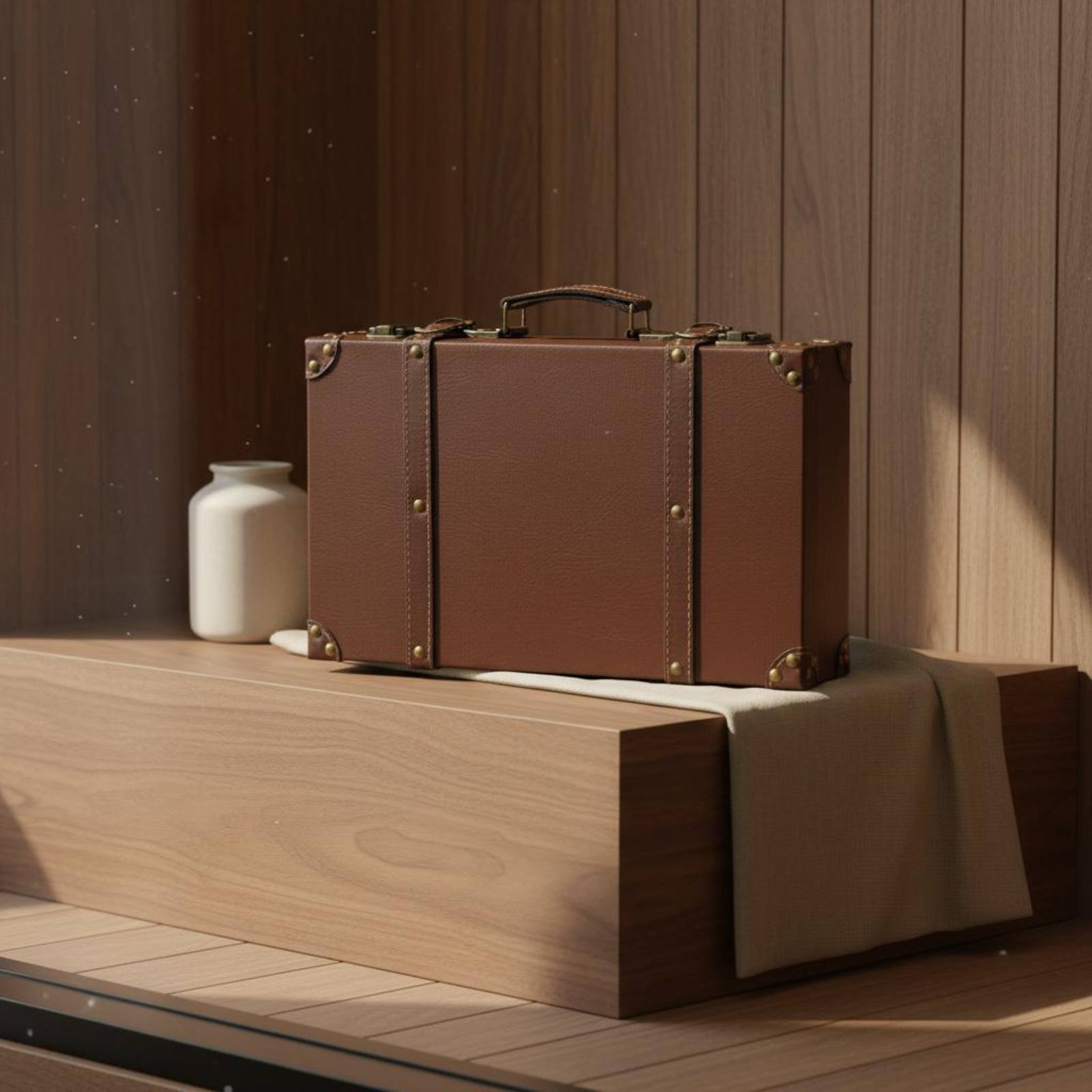 3 Pieces Vintage Suitcase Set  - Retro Vintage Trunk Suitcase 评论和价格
