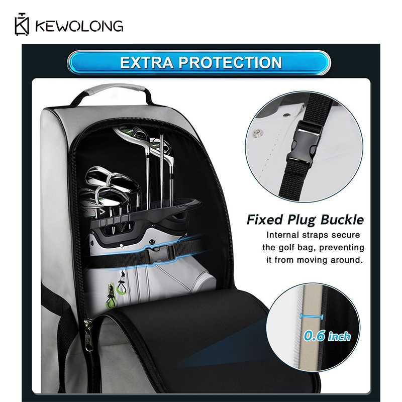 New Golf Travel Bag with Overs - Foldable Rolling Luggage Bag 评论和价格