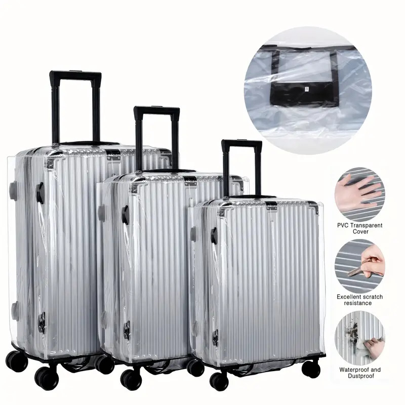 18-30 Inch Suitcase PVC Cover  - Waterproof Suitcase Cover Protector 评论和价格