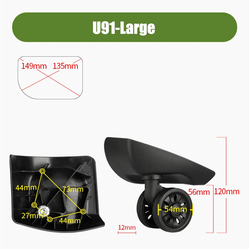 For Samsontie U91 Series Lugga - Silent Replacement Luggage Wheels 评论和价格