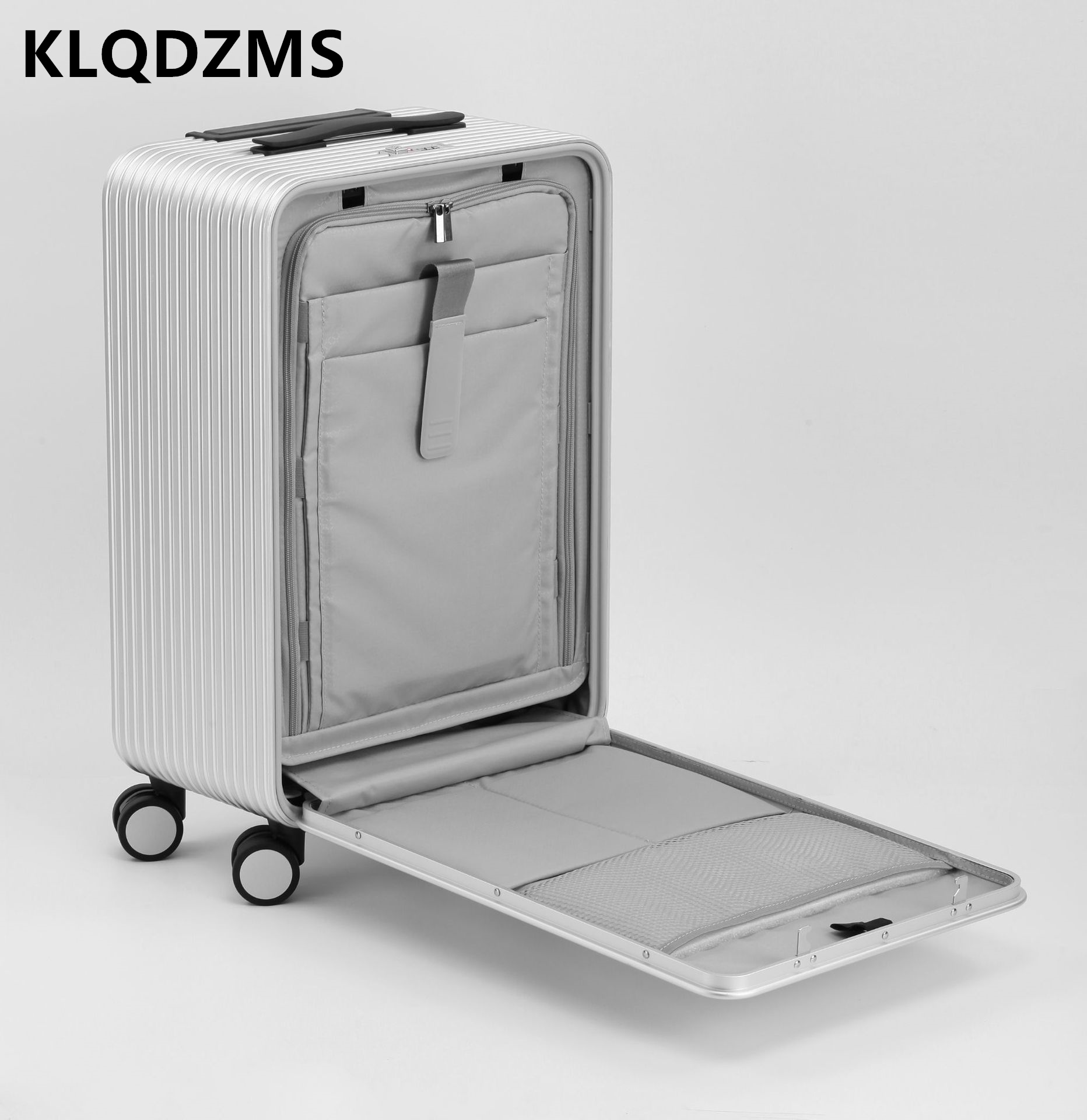 KLQDZMS Luggage All Aluminum M - Front Opening Laptop Luggage 24 Inch 评论和价格