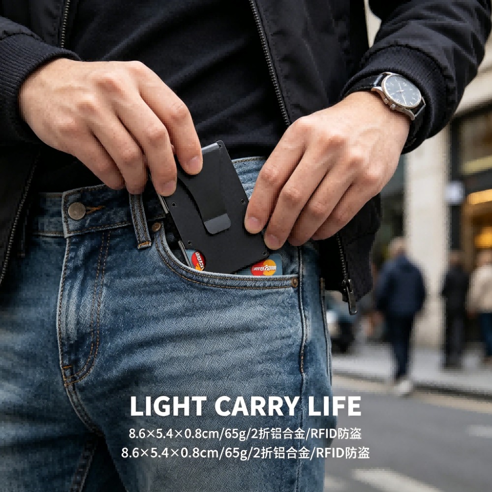 Aluminum Alloy Rfid Blocking C - Wallets 评论和价格