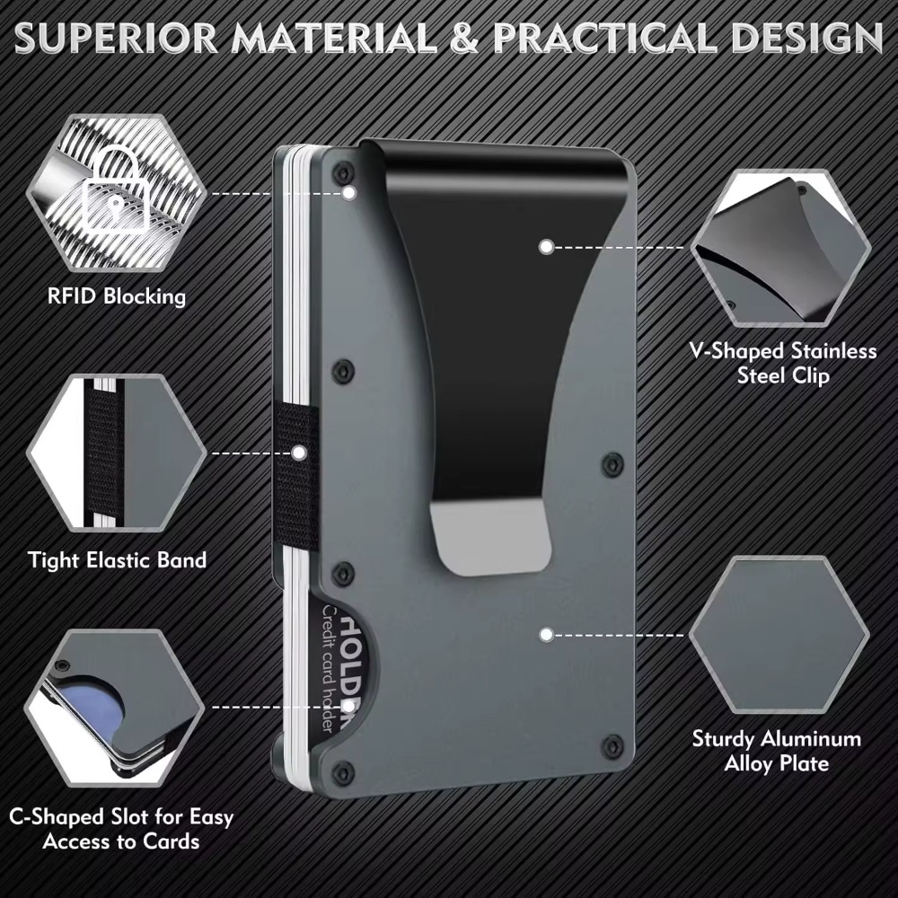 Aluminum Alloy Rfid Blocking C - Wallets 评论和价格