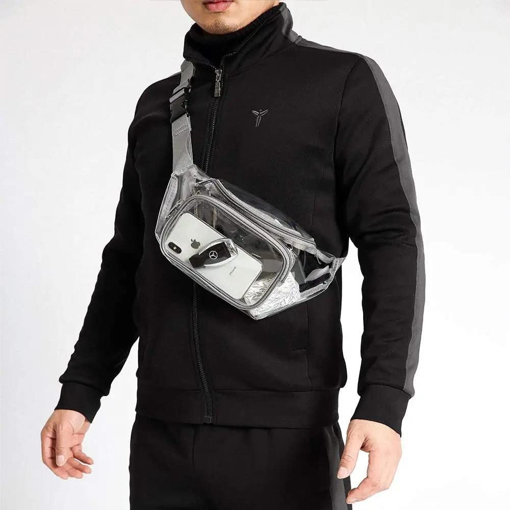 Clear Fanny Pack Transparent P - Handbags 评论和价格