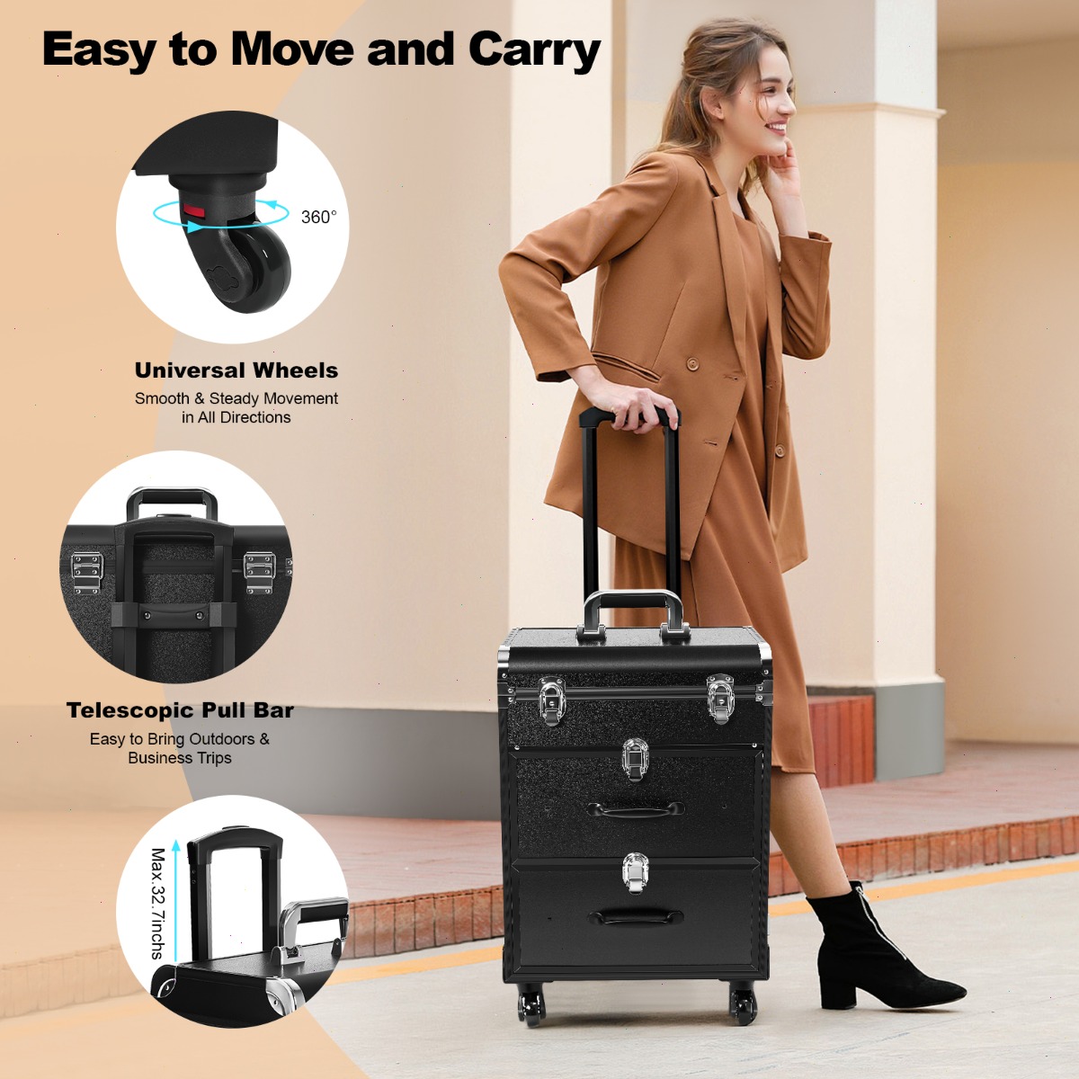 Professional Makeup Train Case - Backpacks 评论和价格