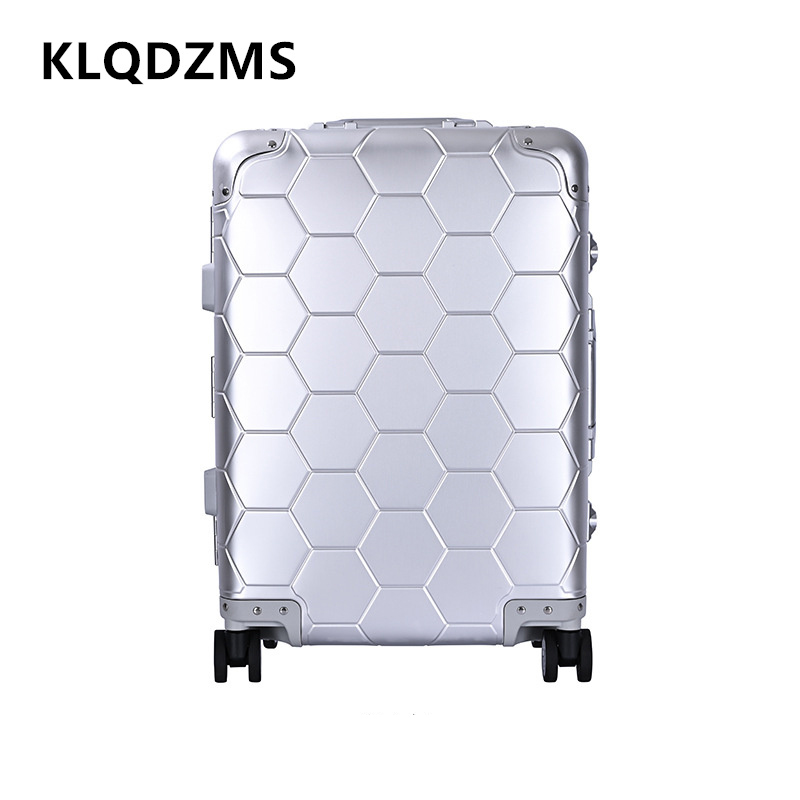 KLQDZMS Cabin Suitcase All Alu - Spinner Wheel Rolling Suitcase 20 Inch 评论和价格