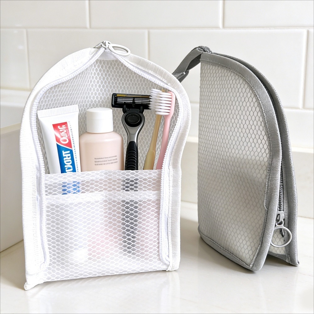 Mesh Toiletry Bag Breathable Q - Cosmetic Bags 评论和价格