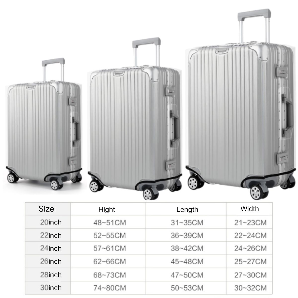 Thicken Clear Luggage Cover Pr - Waterproof Suitcase Cover Protector 评论和价格