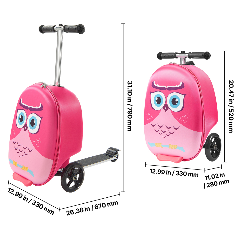 20 Inch Kids Ride on Scooter L - Kids Ride On Suitcase Scooter 评论和价格