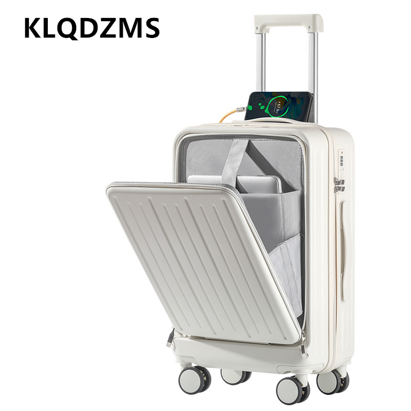 KLQDZMS 20 Inch Charging Suitc - Front Opening Laptop Luggage 24 Inch 评论和价格