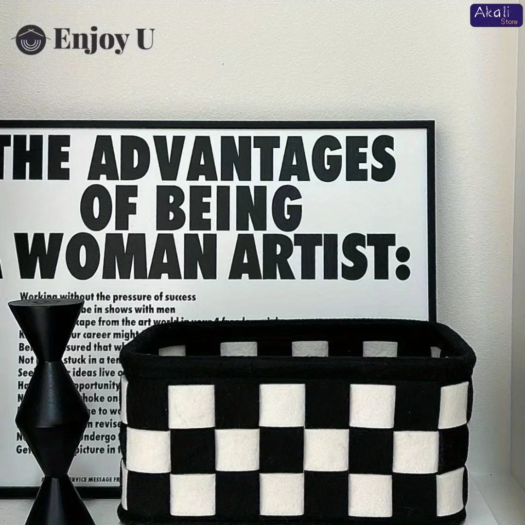 2026Black and White Checkered  - Cosmetic Bags 评论和价格