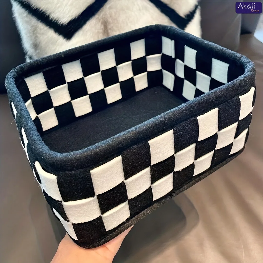 2026Black and White Checkered  - Cosmetic Bags 评论和价格