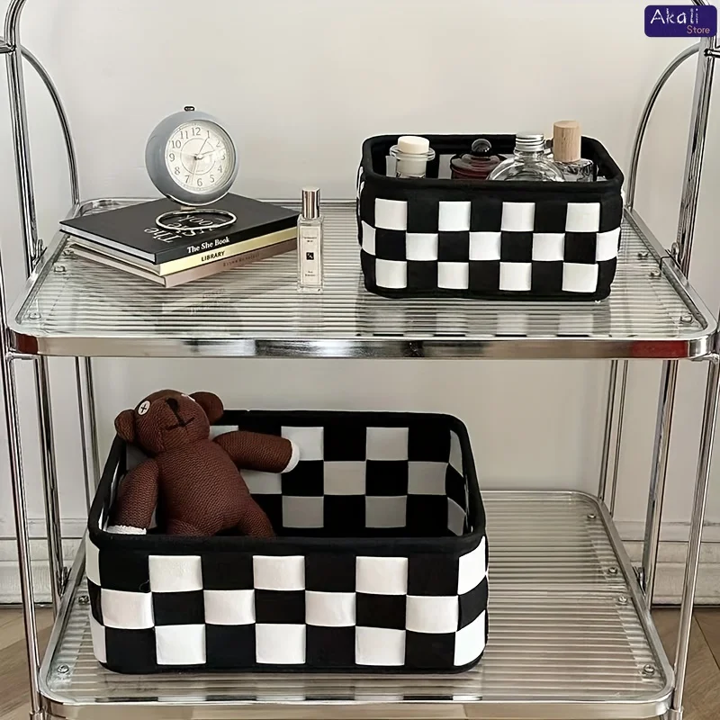 2026Black and White Checkered  - Cosmetic Bags 评论和价格
