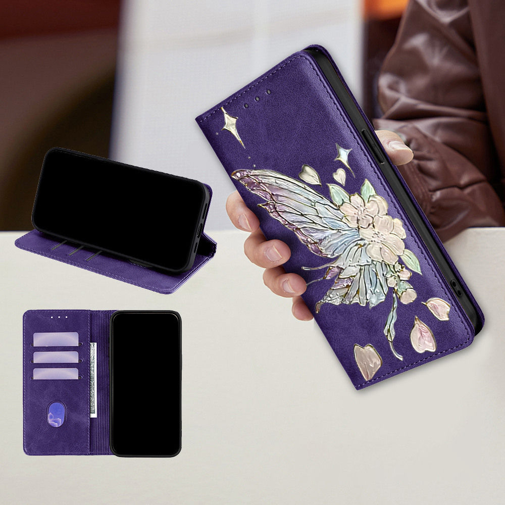 Painted Magnetic Flip Leather  - Wallets 评论和价格